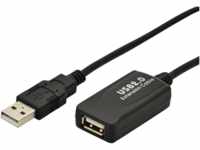 DIGITUS DA-73102 - USB 2.0 Kabel, A Stecker auf A Buchse, 20 m