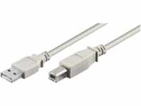 GOOBAY 68712 - USB 2.0 Hi-Speed Kabel, A-Stecker > B-Stecker 1,8 m grau