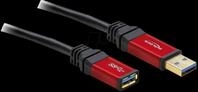 DELOCK 82752 - USB 5 Gb/s Kabel, A Stecker auf A Buchse, 1 m