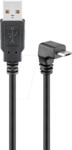 GOOBAY 95343 - USB 2.0 Kabel, A Stecker auf 90&deg; micro B Stecker, 1,8 m