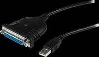 ST ICUSB1284D25 - Adapter Kabel USB A auf 25-pol D-Sub, 1,8 m