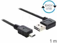DELOCK 83378 - USB 2.0 Kabel, EASY A Stecker auf Mini B Stecker, 1 m