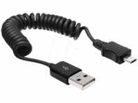 DELOCK 83162 - USB 2.0 Kabel, A Stecker auf Micro B Stecker, 0,6 m
