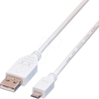 VALUE 11998755 - USB 2.0 Kabel, A Stecker auf Micro-B Stecker, 3,0 m