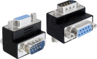 DELOCK 65264 - Adapter Sub-D Buchse>Sub-D Stecker 90&deg; gew.