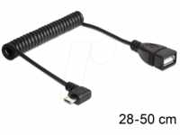DELOCK 83354 - USB 2.0 Kabel, Micro B Stecker auf A Buchse, 0,1 m