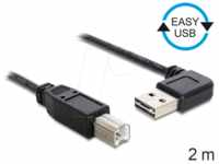 DELOCK 83375 - USB 2.0 Kabel, EASY A Stecker auf B Stecker, 2 m