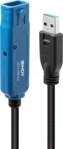LINDY 43157 - Aktives USB 5 Gb/s-Kabel, A-Stecker > Buchse, Daisy Chain, 10 m