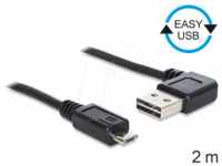 DELOCK 83383 - USB 2.0 Kabel, EASY A Stecker auf Micro B Stecker, 2 m