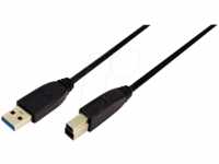 LOGILINK CU0023 - USB 3.0 Kabel, A Stecker auf B Stecker, 1 m