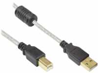 GC 2510-2TQ - USB 2.0 Kabel, A Stecker auf B Stecker, 1,8 m