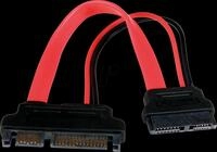 ST SLSATAADAP6 - Kabel slim SATA Bu. > SATA ST., 15 cm, rot