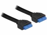 DELOCK 83124 - USB 3.0 Kabel, Pfostenbuchse auf Pfostenbuchse 0,45 m