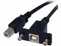ST USBPNLBFBM3 - USB 2.0 Kabel USB-B St. auf Bu., schraubbar, 90 cm