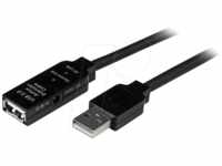 ST USB2AAEXT15 - Verlängerungskabel aktiv USB-A 2.0, Stecker > Buchse, 15 m