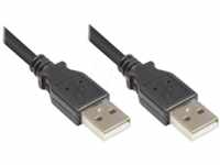 GC 2212-AA3S - USB 2.0 Kabel, A Stecker auf A Stecker, schwarz, 3 m