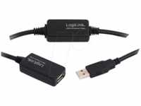 LOGILINK UA0147 - USB 2.0 Kabel, A Stecker auf Buchse, Verstärker, 25 m