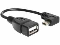 DELOCK 83245 - USB 2.0 Kabel, Mini B Stecker auf A Buchse, 0,16 m