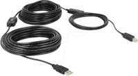 DELOCK 83557 - USB 2.0 Kabel A Stecker auf B Stecker, 20 m