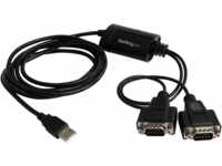 ST ICUSB2322F - Adapterkabel 1,8 m 2 Port USB Typ-A auf seriell RS232/DB9