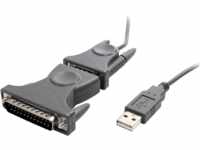 ST ICUSB232DB25 - Adapterkabel USB 2.0 Typ-A zu Seriell DB9/DB25 0,9 m