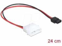 DELOCK 82913 - Kabel Power Molex 4 Pin Stecker > SATA 6 Pin Buchse 24,5 cm