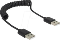 DELOCK 83239 - USB 2.0 Spiralkabel USB-A Stecker > USB-A Stecker