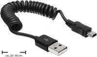 DELOCK 83164 - USB 2.0 Kabel, A Stecker auf mini B Stecker, 0,6 m
