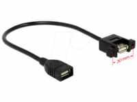 DELOCK 85105 - USB 2.0 Kabel, A Buchse auf A Buchse, 0,25 m