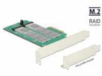 DELOCK 89536 - Konverter PCIe Karte > 2 x M.2 Raid an SATA