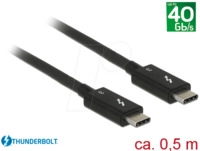 DELOCK 84844 - Kabel Thunderbolt 3 USB-C Stecker > USB-C Stecker 0,5 m