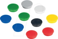 FRANKEN HM3099 - Magnete, 32 mm, farbig sortiert, 10 St&uuml;ck