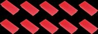 FRANKEN HM235001 - Magnete, 23x50 mm, rot, 10 St&uuml;ck