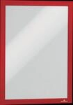 DURABLE 487203 - Info-Rahmen, A4, selbstklebend, aufklappbar, rot, 2 St&uuml;ck