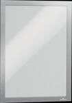 DURABLE 487223 - Info-Rahmen, A4, selbstklebend, aufklappbar, silber, 2 St&uuml;ck