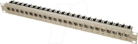 TG J02023K0027 - 19" Modultr&auml;ger 1 HE inkl. 24xAMJ-Modul K Cat.6A T568A