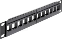 DELOCK 43259 - 10&ldquo; Keystone Patchpanel 12 Port