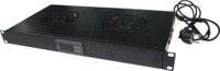 LOGILINK FAU02FB - 19'' L&uuml;ftereinschub mit 2 L&uuml;ftern, schwarz, 1HE