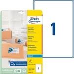 AVZ J8167-25 - Versandetiketten, 199,6 x 289,1 mm, wei&szlig;