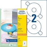 AVZ L6043-100 - CD-Etiketten, ClassicSize, Inkjet, Laser, 200 St&uuml;ck, wei&szlig;