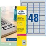 AVZ L6009-20 - Typenschild-Etiketten, wasserfest, 45,7 x 21,2 mm, 960 St&uuml;ck, si