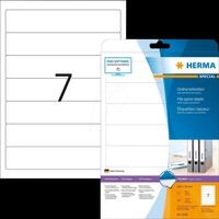 HERMA 5090 - Ordner-Etiketten,192 x 38 mm, 175 St&uuml;ck, wei&szlig;