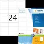 HERMA 4453 - Universal-Etiketten, 70 x 36 mm, 2400 St&uuml;ck, wei&szlig;