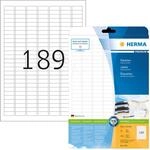 HERMA 4333 - PREMIUM Etiketten A4, 25,4 x 10 mm, wei&szlig;, permanent haftend