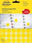 AVZ 3377 - Markierungspunkte, permanent, &Oslash; 18 mm, 1056 St&uuml;ck, gelb