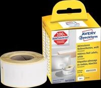 AVZ AS0722370 - Rollenetiketten AS0722370 28x89 mm, wei&szlig;