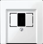 EL SM 296019 - System M, Zentralplatte, TAE/USB-Einsatz, polarwei&szlig;, gl&auml;nzend