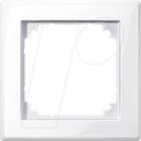 EL MS 478125 - M-SMART, Rahmen, 1-fach, aktivwei&szlig;, gl&auml;nzend