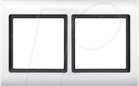 EL ME 400219 - Aquadesign, Rahmen, 2-fach, polarwei&szlig;