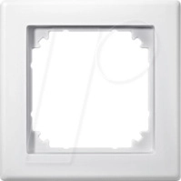 EL MS 484119 - M-SMART, Rahmen, 1-fach, polarwei&szlig;, edelmatt